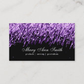 Benoemingskaart Paarse afbreeksterren Afsprakenkaartje (Achterkant)