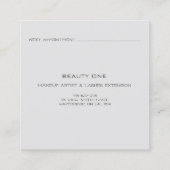 Benoemingskaart Roos Eyelashes Logo Sociaal plein Contactkaartje (Achterkant)