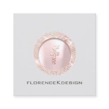 Benoemingskaart Roos Eyelashes Logo Sociaal plein