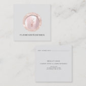 Benoemingskaart Roos Eyelashes Logo Sociaal plein Contactkaartje (Voorkant / Achterkant)