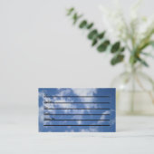 Benoemingskaart (sky) afsprakenkaartje (Staand voorkant)