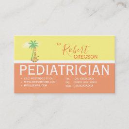 Benoemingskaart voor Giraffe kinderarts Afsprakenkaartje