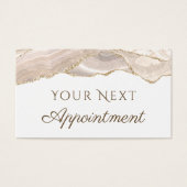 Benoemingskaart voor Ivory Gold Agate Visitekaartje (Voorkant)