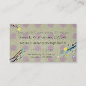 Benoemingskaart voor therapie- en adviesservices afsprakenkaartje (Voorkant)