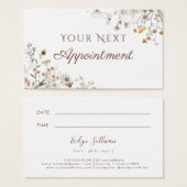 Benoemingskaart voor wilde bloemen visitekaartje (Voorkant /achterkant)