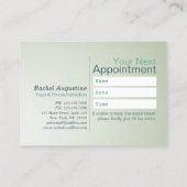 Benoemingskaart voor Yoga Class Pass Loyalty Manda (Achterkant)