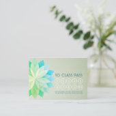 Benoemingskaart voor Yoga Class Pass Loyalty Manda (Staand voorkant)