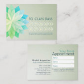 Benoemingskaart voor Yoga Class Pass Loyalty Manda (Voorkant / Achterkant)