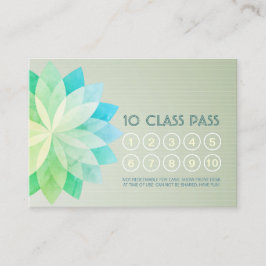 Benoemingskaart voor Yoga Class Pass Loyalty Manda