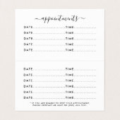 Benoemingskaarten voor Black & White Diamond Visitekaartje (Binnenkant ongevouwen)