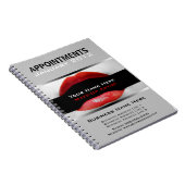 Benoemingsnotitieboekje voor make-upartiesten notitieboek (Rechterzijde)