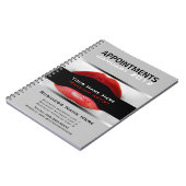 Benoemingsnotitieboekje voor make-upartiesten notitieboek (Linkerzijde)