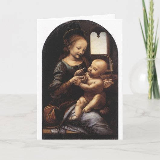 Benois Madonna door circa 1478 van Leonardo da Kaart (Voorkant)