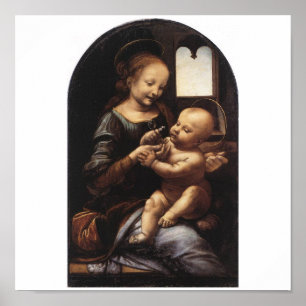 Benois Madonna van Leonardo Da Vinci circa 1478 Poster