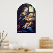 Benois Madonna van Leonardo di ser Piero da Vinci Poster (Keuken)