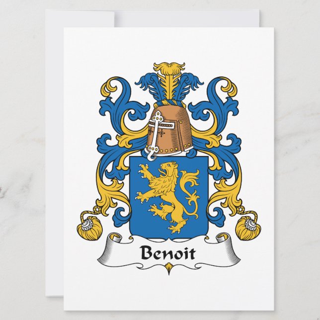 Benoit Family Crest (Voorkant)