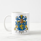 Benoit Family Crest Koffiemok (Links)