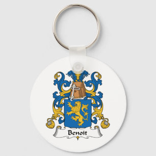 Benoit Family Crest Sleutelhanger