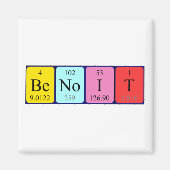 Benoit periodiek table name magnet (Voorkant)