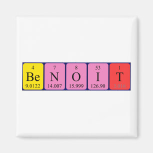 Benoit periodiek table name magnet