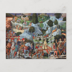 Benozzo Gozzoli - Jouney van het Magi Briefkaart