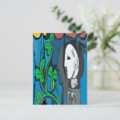 Ben's Bust, bewerk tekst Briefkaart (Staand voorkant)