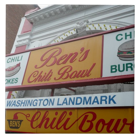 Ben's Chili Bowl: Iconic DC-landmerk Tegeltje (Voorkant)