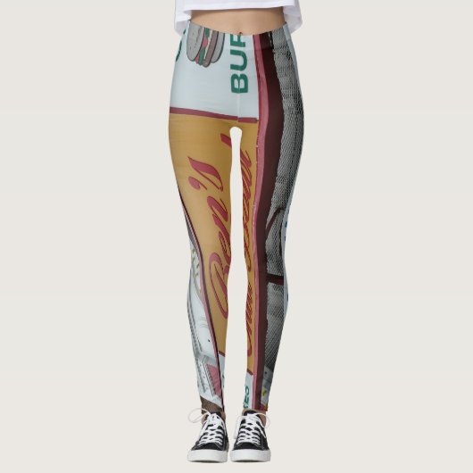 Ben's Chili Bowl; Washington DC-mijlpaal! Leggings (Voorkant)