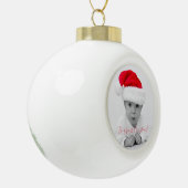 Ben's eerste Kerstmis. Keramische Bal Ornament (Links)