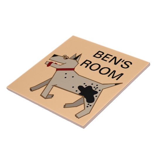 Ben's Room Tegeltje (Zijkant)