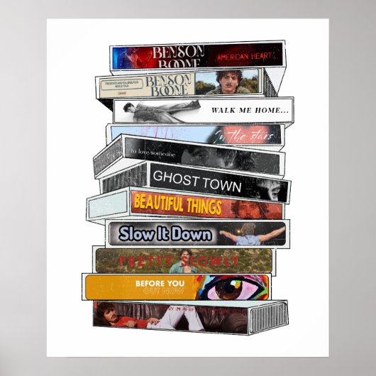 Benson Boone Cassettebandje Poster (Voorkant)
