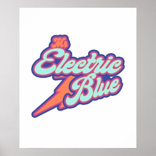 Benson Boone Mr. Electric Blu Poster (Voorkant)