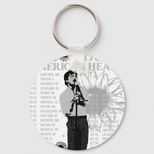 Benson Boone vuurwerk & rolschaatsen Tou Sleutelhanger (Voorkant)