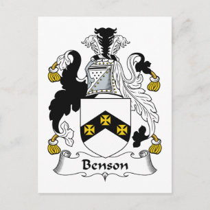 Benson Family Crest Briefkaart