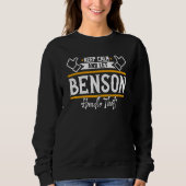 Benson Keep Calm and let Benson handle that Trui (Voorkant)