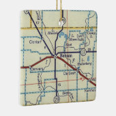 Benson Minnesota  kaart Keramisch Ornament (Rechts)