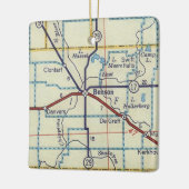Benson Minnesota  kaart Keramisch Ornament (Links)
