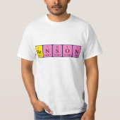 Benson periodiek table name shirt (Voorkant)