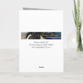 Benson slaat Wenskaart van wilde paarden neer Kaart (Achterkant)