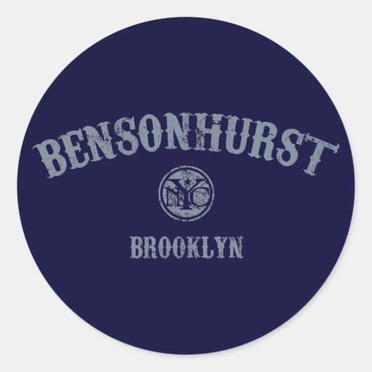 Bensonhurst Ronde Sticker (Voorkant)