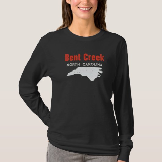 Bent Creek and Hildebran North Carolina USA State  T-shirt (Voorkant)