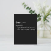 BENT (definitie) Briefkaart (Staand voorkant)