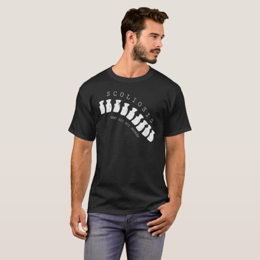 Bent geen gebroken overlevende van scoliosebewustz t-shirt (Voorkant volledig)