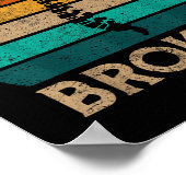 Bent, maar geen gebroken Retro Scoliosis Awareness Poster (Hoek)