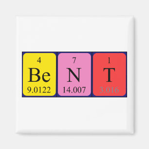Bent periodieke lijstnaam magneet