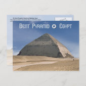 Bent Pyramid op Dahshur, Egypte Briefkaart (Voorkant / Achterkant)