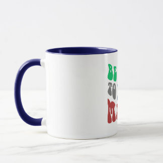 BENT SOORT VAN UW GEVOEL - Wavy Colorful Font Mok