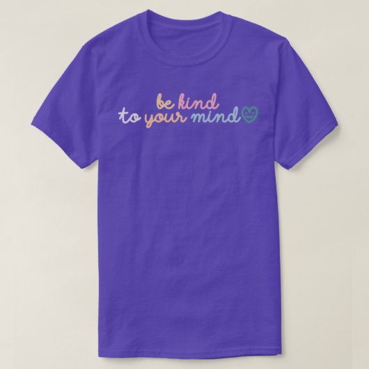 BENT SOORT VAN UW MIND RAINBOW PASTEL T-SHIRT (Design voorkant)
