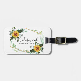 Bent u Bridesmaid Maid Honor Dank u moeder Bagagelabel