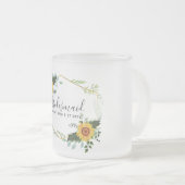 Bent u Bridesmaid Maid Honor Dank u moeder Matglas Koffiemok (Voorkant rechts)